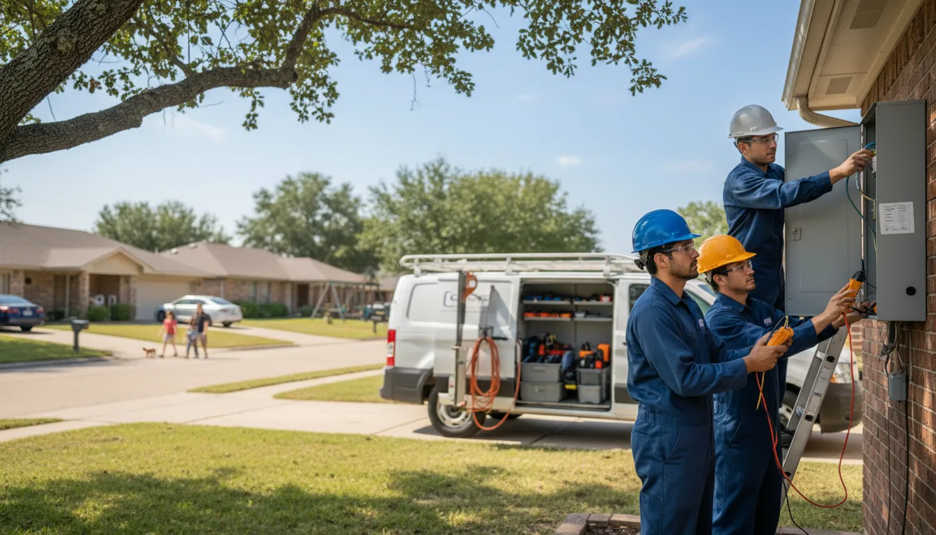 Certified electrician providing emergency electrical services in Lucas, KS